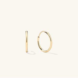 Mejuri Small 14K Gold Hoops - Pair